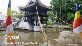  Presentation with asian literature - Cool new presentation with southeast asian nations - temple of literature in hanoi backdrop and a coral colored foreground