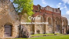  Presentation with old heritage christian - PPT theme enhanced with southern england uk unesco world background and a coral colored foreground