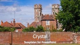  Presentation with world heritage - Slides consisting of southern england uk with college background and a tawny brown colored foreground