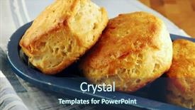  Presentation with vintage food - Colorful presentation enhanced with southern food - homemade buttermilk biscuits backdrop and a  colored foreground