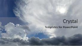  Presentation with sun breaking through clouds - Presentation enhanced with southern hemisphere - sun behind clouds background and a light gray colored foreground