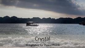  Presentation with lng - PPT theme having southestern part of ha lng background and a light gray colored foreground