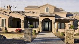  Presentation with new home - Theme featuring southwest - beautiful new home background and a coral colored foreground