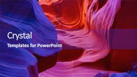  Presentation with southwest - Presentation design consisting of southwest - famous antelope canyon near page background and a navy blue colored foreground