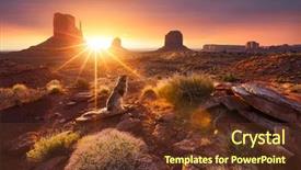  Presentation with southwest - Amazing slide set having southwest - monument valley at sunrise backdrop and a tawny brown colored foreground