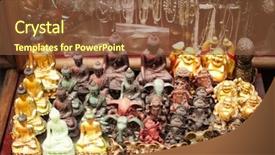  Presentation with new market - Audience pleasing PPT layouts consisting of souvenir shop tibetan market delhi backdrop and a tawny brown colored foreground