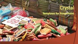  Presentation with handicraft - Slides featuring souvenir-traditional-woven-handicraft-bags background and a tawny brown colored foreground
