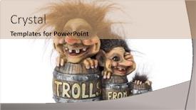  Presentation with norway - Cool new PPT theme with souvenir-troll-from-norway-isolated backdrop and a coral colored foreground