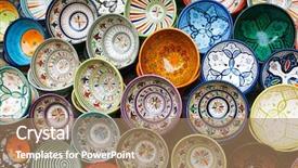  Presentation with morocco - Colorful presentation design enhanced with souvenirs in medina essaouira morocco backdrop and a coral colored foreground