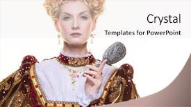  Presentation with queen esther - Cool new slides with sovereign - haughty queen in royal dress backdrop and a sky blue colored foreground