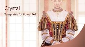  Presentation with royal - Cool new theme with sovereign - her royal highness standing backdrop and a lemonade colored foreground