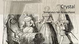  Presentation with paris - Cool new PPT theme with sovereign - louis xv birth in 1710 backdrop and a soft green colored foreground