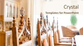  Presentation with chairs - Slide deck featuring sovereign - luxurious chairs background and a lemonade colored foreground