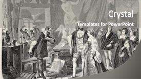  Presentation with paris france - Colorful slides enhanced with sovereign - old illustration of francis i backdrop and a  colored foreground