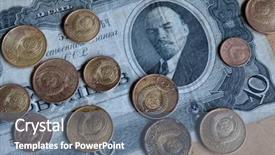 Presentation with soviet - Cool new presentation theme with soviet numismatics vintage items backdrop and a  colored foreground