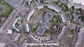  Presentation with building houses - Presentation consisting of soviet-planning-residential-areas background and a gray colored foreground