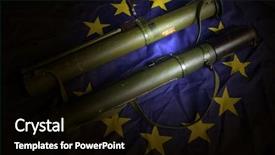  Presentation with soviet - Beautiful slides featuring soviet rocket-propelled grenade launcher backdrop and a black colored foreground