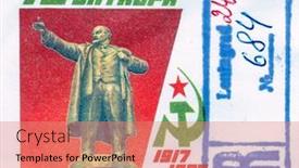  Presentation with soviet union - Presentation featuring soviet-union-circa-1987-lenin background and a coral colored foreground