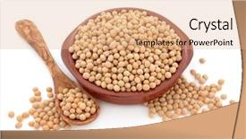 Presentation with soy bean - Cool new presentation theme with soy bean pulses backdrop and a coral colored foreground