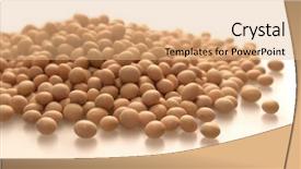  Presentation with soy - Colorful PPT theme enhanced with soy beans backdrop and a coral colored foreground