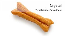  Presentation with soy milk - Slide set with soy milk - chinese fried bread stick background and a white colored foreground