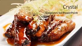  Presentation with soy sauce - PPT layouts having oman flag with north korea flag 3d rendering background and a light blue colored foreground