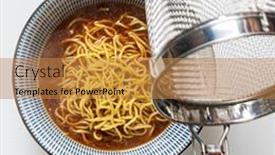  Presentation with ramen - Slides enhanced with soy-sauce-flavored-ramen background and a gold colored foreground