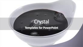  Presentation with soy sauce - Amazing slide deck having soy sauce in a bowl backdrop and a dark gray colored foreground