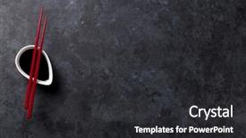  Presentation with soy sauce - Cool new presentation design with soy sauce on stone table backdrop and a dark gray colored foreground