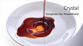  Presentation with soy sauce - Slide set with soy sauce background and a white colored foreground