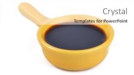  Presentation with soy - Slide set having soy-sauce background and a  colored foreground