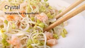  Presentation with soy bean - Amazing theme having soyabean - plate of soya bean sprout backdrop and a lemonade colored foreground