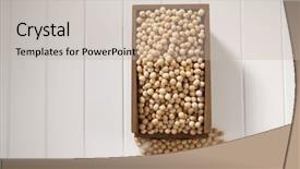  Presentation with soy bean - Beautiful presentation design featuring soyabean - top view of soy bean backdrop and a mint green colored foreground