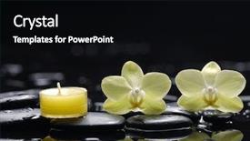  Presentation with aromatherapy - Slides featuring spa and aromatherapy concept shot background and a black colored foreground