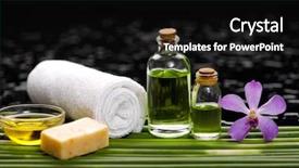  Presentation with aromatherapy - Presentation having spa and aromatherapy concept shot background and a black colored foreground