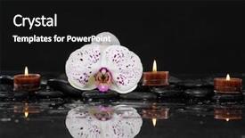  Presentation with aromatherapy - Presentation theme having spa and aromatherapy concept shot background and a black colored foreground