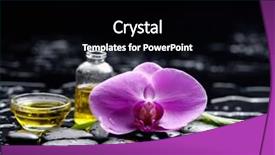  Presentation with aromatherapy - PPT layouts with spa and aromatherapy concept shot background and a black colored foreground