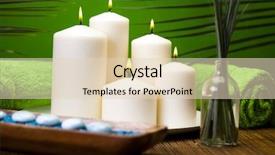  Presentation with body - Slide set having spa and body care composition background and a lemonade colored foreground