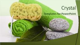  Presentation with cosmetic - Cool new presentation theme with spa and cosmetic backdrop and a  colored foreground