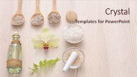  Presentation with green life - PPT layouts having spa and wellness still life background and a  colored foreground