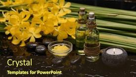  Presentation with zen - Presentation enhanced with spa-and-zen-concept-yellow background and a tawny brown colored foreground