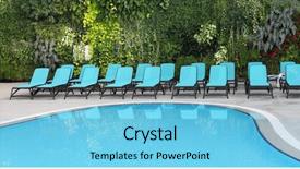  Presentation with blue spa - Amazing theme having spa area with blue swimming backdrop and a light blue colored foreground