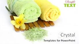  Presentation with spa - Audience pleasing PPT theme consisting of spa-background-shallow-dof backdrop and a white colored foreground