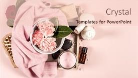  Presentation with oils - Audience pleasing slide deck consisting of spa-background-with-sea-salt backdrop and a lemonade colored foreground