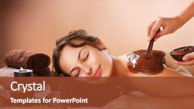  Presentation with luxury - Cool new theme with spa chocolate mask luxury spa backdrop and a tawny brown colored foreground