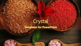  Presentation with spa - Slides consisting of spa-composition-on-wooden-background background and a tawny brown colored foreground