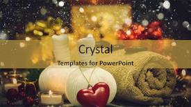  Presentation with kittens christmas holiday red christmas - Cool new slide set with spa composition with christmas decoration backdrop and a yellow colored foreground