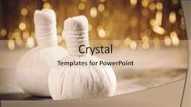  Presentation with events and decoration presentation - Beautiful slides featuring spa composition with christmas decoration backdrop and a  colored foreground