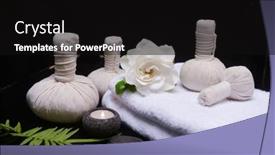  Presentation with fern - Theme featuring spa-concept-with-gardenia background and a black colored foreground
