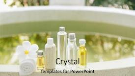  Presentation with natural products - Amazing theme having spa decoration natural organic bath backdrop and a  colored foreground